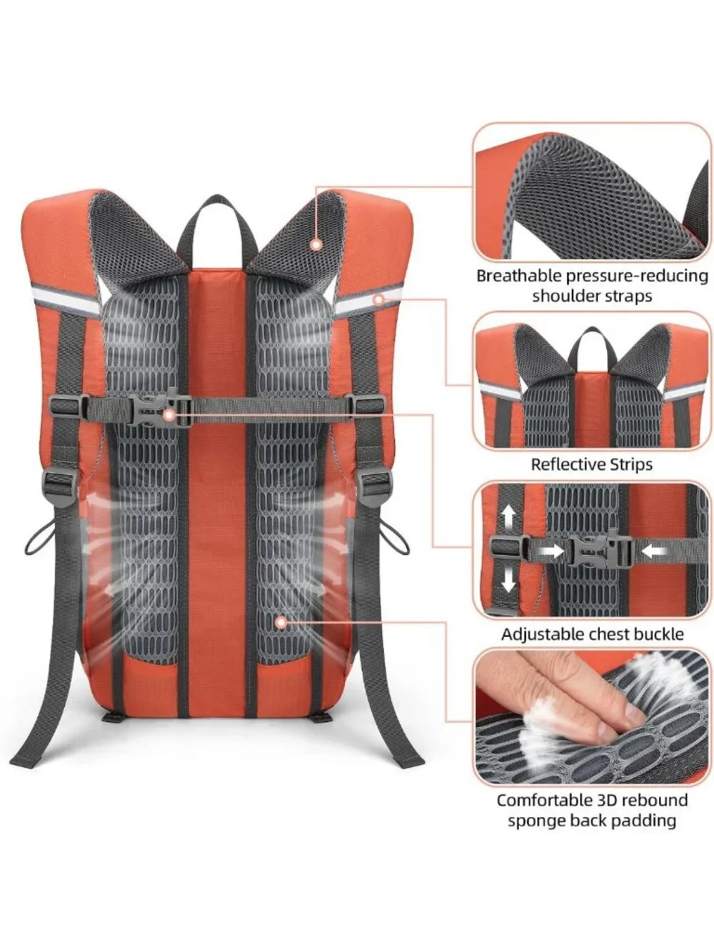 Lightweight 20L Waterproof Hiking Backpack | Tear-Resistant, Multi-Compartment